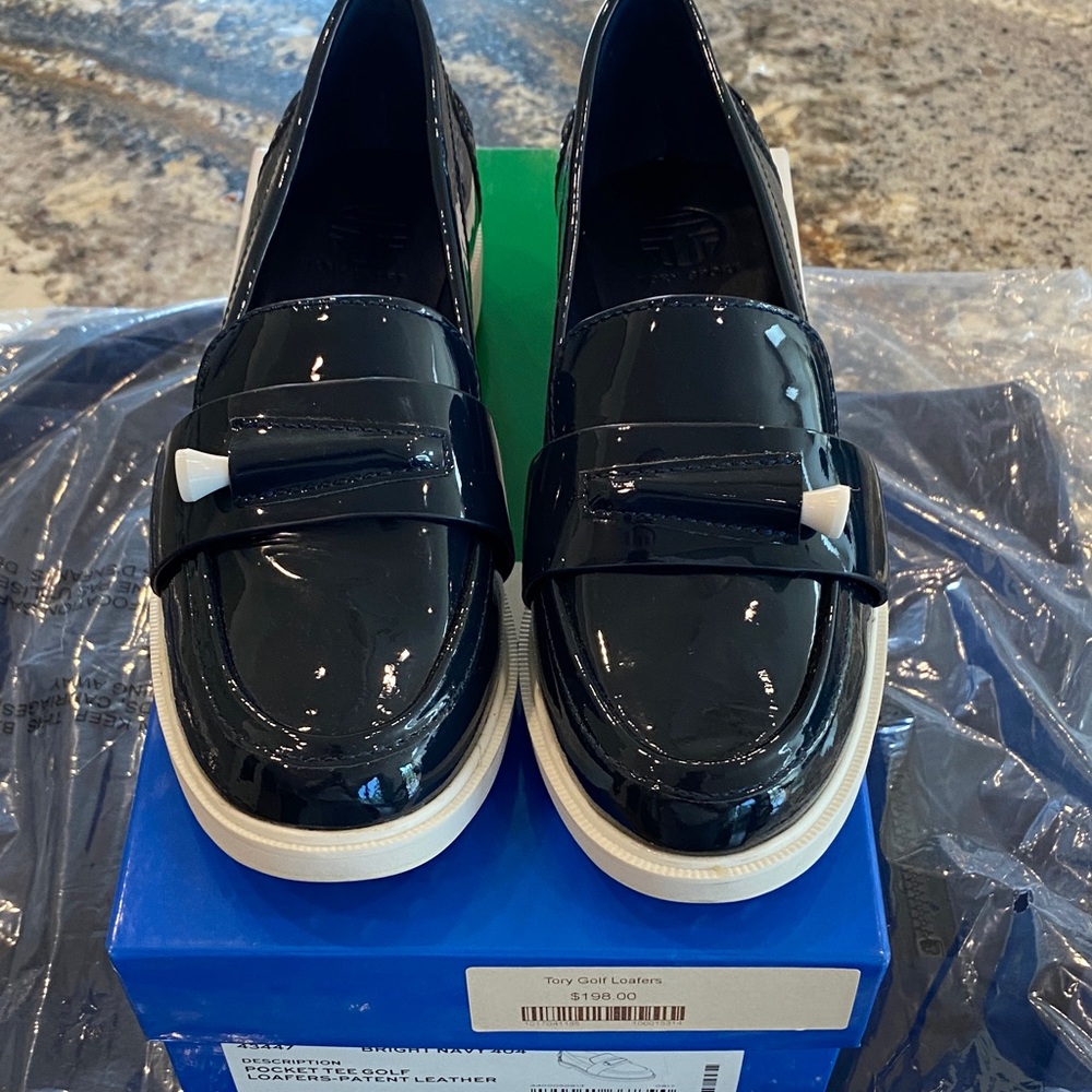 Tory Sport women’s golf shoes, Size 6.5, Bright Navy